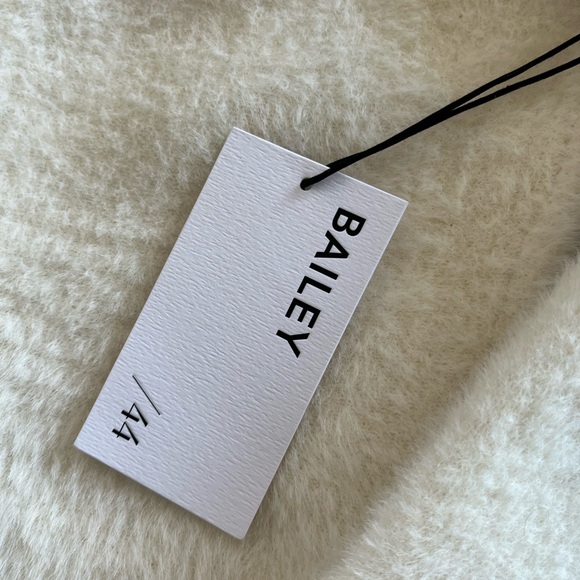 Bailey 44 White Fuzzy Sweater - Picture 2 of 5